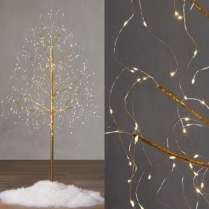 4' whimsy microlight faux tree - modern Christmas decor